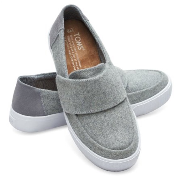 Toms Shoes - TOMS | Altair Grey Wool Slip On Sneaker 8